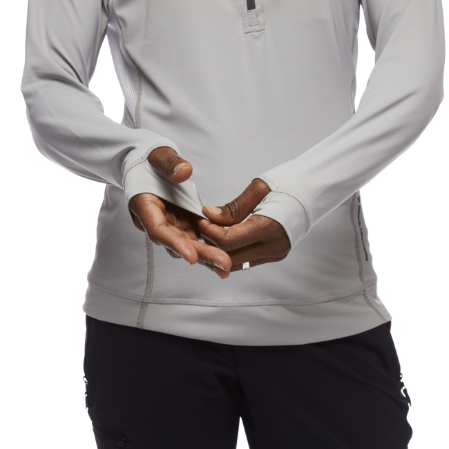 Black Diamond Alpenglow Pro Women's Fleece Hoodie, Pewter