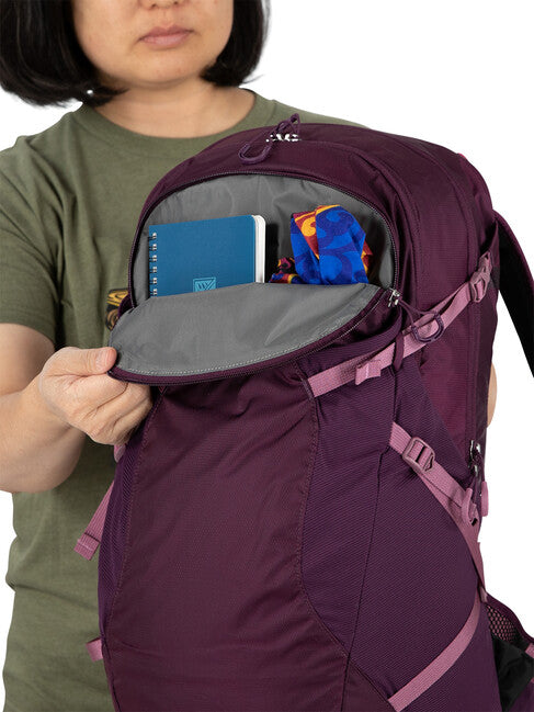Osprey Sportlite 25 Hiking Backpack, Aubergine Purple