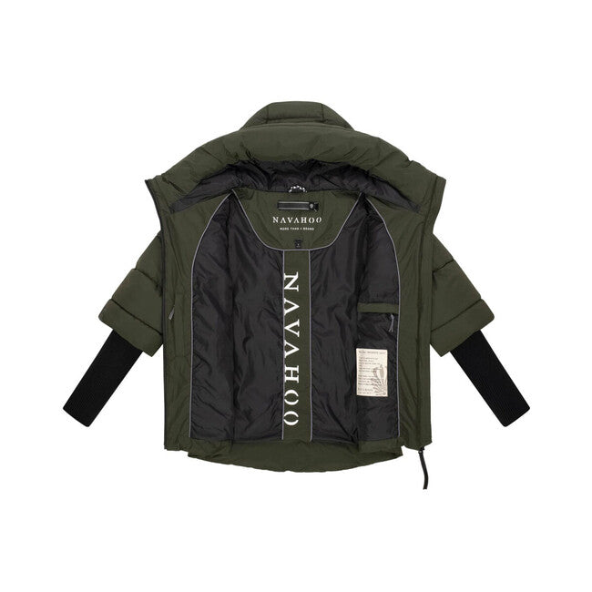 Navahoo Women's Winter Jacket LOTUSHERZ XIV, Dark Olive