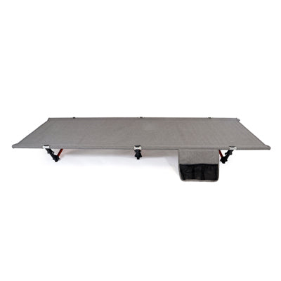 BasicNature Camping Bed Elevated 190 cm, Grey