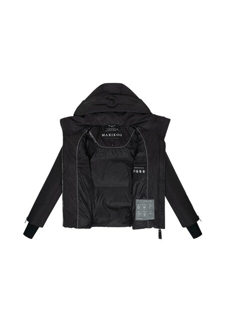 Marikoo Aleyna16 Women's Winter Jacket with Hood, Black