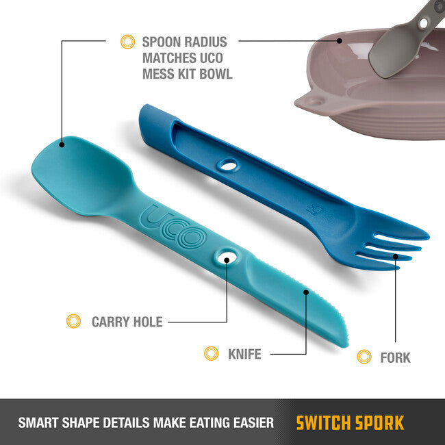 UCO Switch Spork Set, Navy Blue