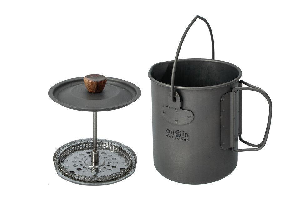 Origin Outdoors Titanium French Press 3 in 1 750ml