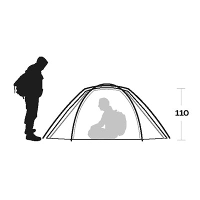 Ferrino Trivor Tent for 2 Persons, Orange