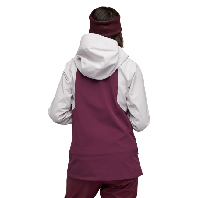 Black Diamond Women's Recon Stretch Ski Shell, Ice Pink-Blackberry
