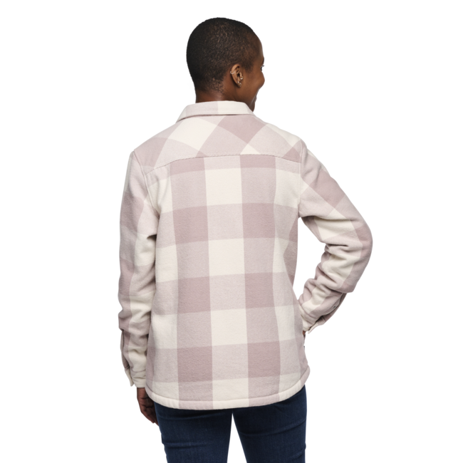 Black Diamond Dámska flanelová košeľa Project Lined Flannel, pale mauve-off white plaid