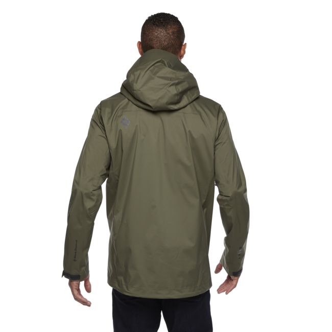 Black Men's Diamond Women's Stormline Stretch Rain Shell, Tundra