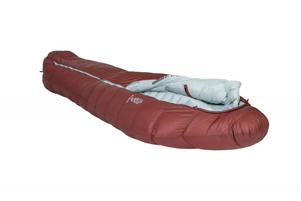 Patizon Ultralight Sleeping Bag Dpro 290 L Left, Dark red/silver