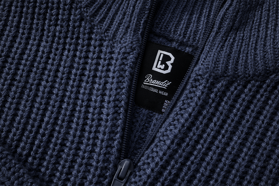 Brandit Marine Kids Troyer Sweater, Navy Blue