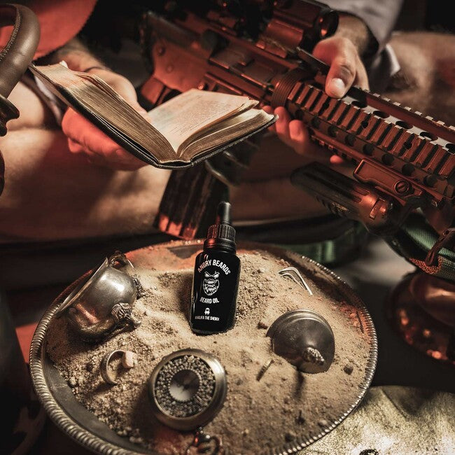 ANGRY BEARDS Jack Saloon έλαιο για γένια και μουστάκι, 30 ml