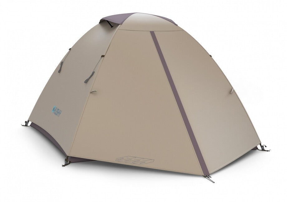Husky Bizam 2 Plus trekking tent for 2 persons, Black Coating light brown