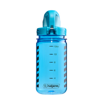 Nalgene Grip-n-Gulp Sustain Kids Water Bottle, Blue Owl, 0.35L
