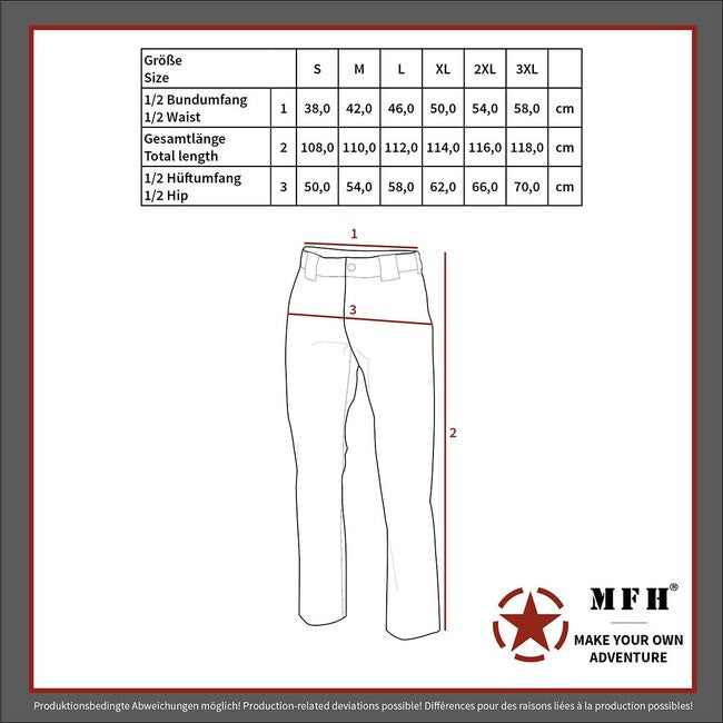 MFH Allround Softshell Pants, Black