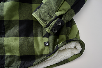 Brandit Lumber Hooded Jacket, Black/Olive