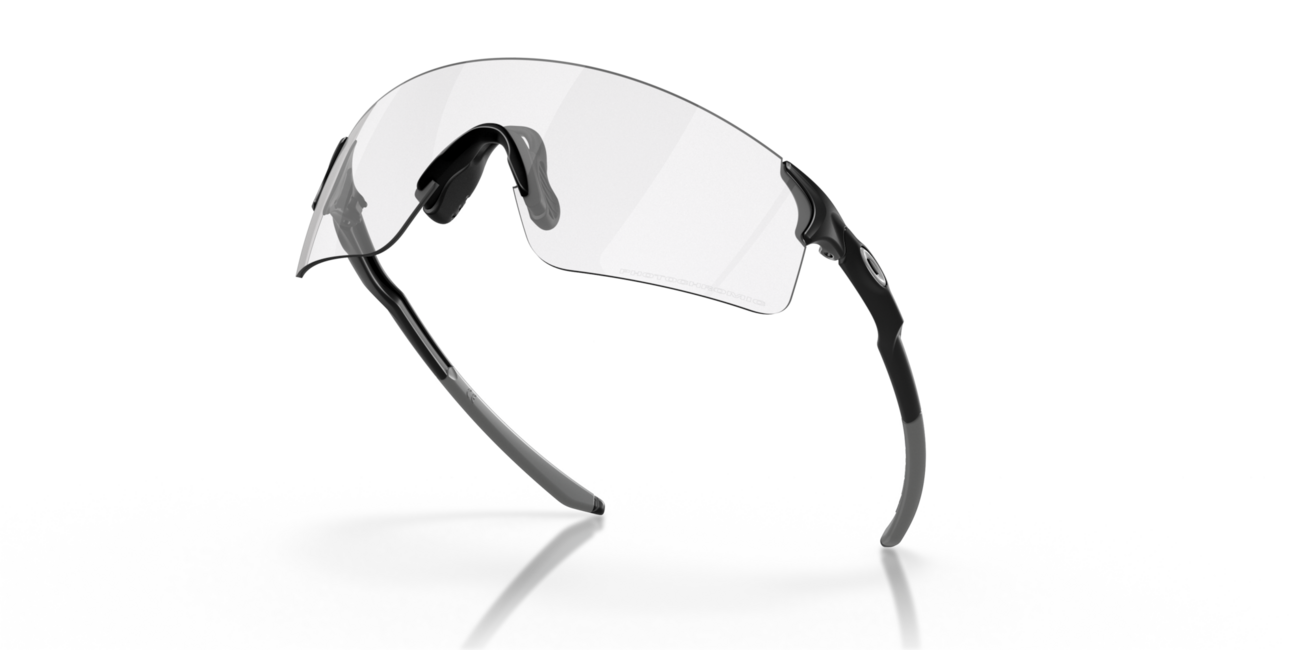 Oakley Evzero Blades Photochromic Sunglasses, Matte Black Frame, Clear 50% Black Iridium Photochromic Lenses
