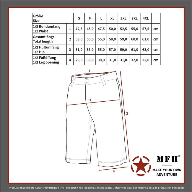 MFH BW Bermuda Shorts, Black-Stonewashed