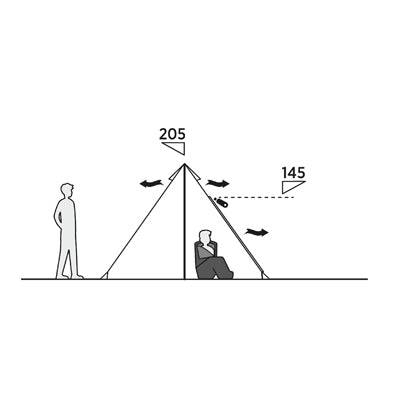 EasyCamp Moonlight Spire Tipi Tent 4-Person