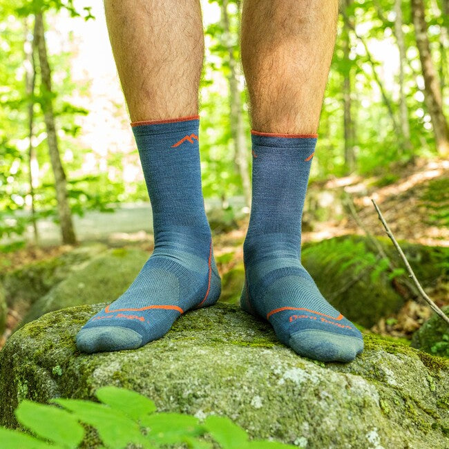 Darn Tough Light Hiker Micro Crew Socks Cushioned, Denim