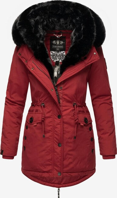 Navahoo Women's Winter Parka Sweety Deluxe, Blood Red