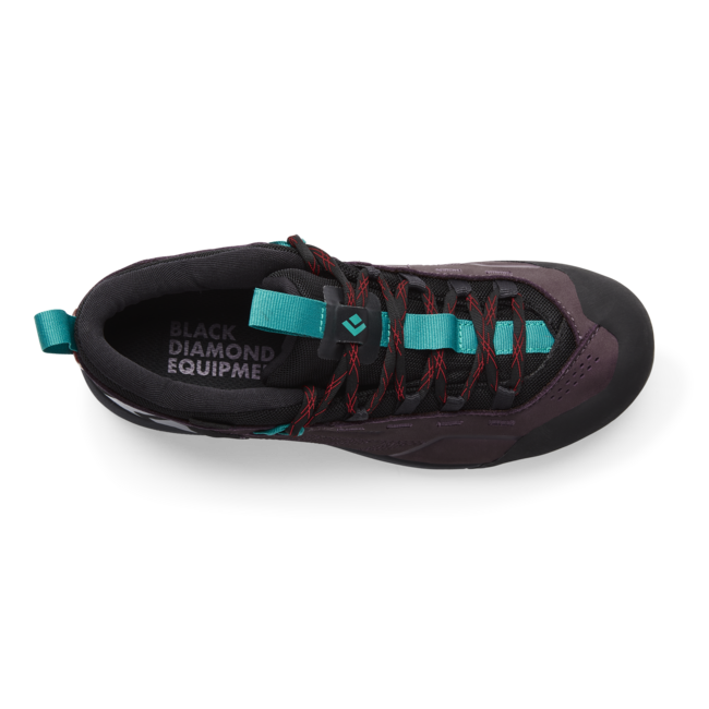 Black Diamond Women's Mission Low Waterproof Approach Leather Shoes, Mulberry-Black