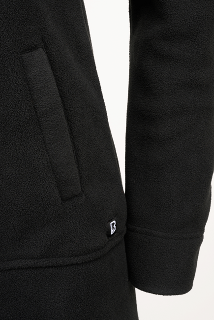 Brandit Women's Square Fleece Jacket, Black