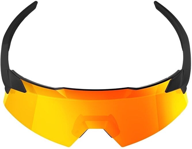 100% Aerocraft Sunglasses, Soft Tact Black - HiPER Red Multilayer Mirror