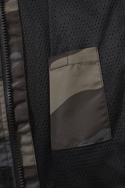Brandit Kids Summer Frontzip Windbreaker Jacket, Dark Camo