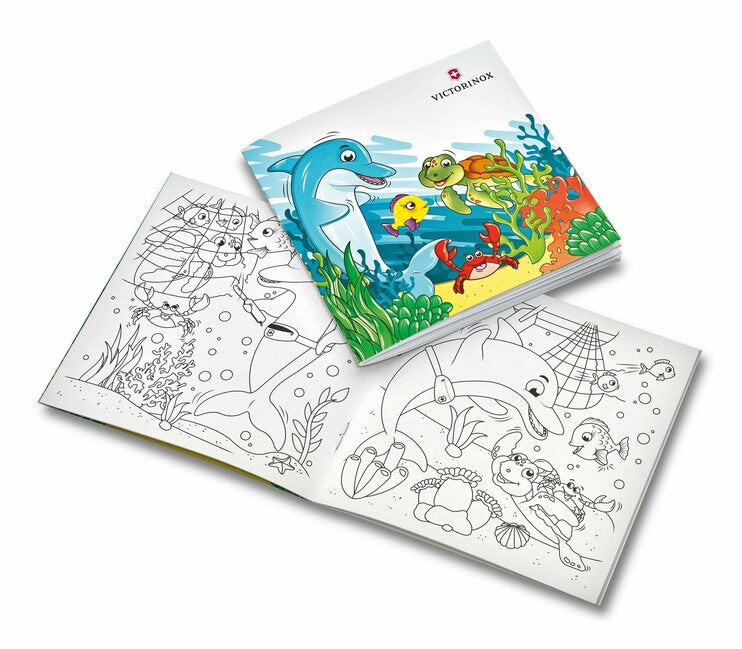 Victorinox My First Animal Edition Multi-Tool Knife for Kids, Dolphin Design, 9 Functions