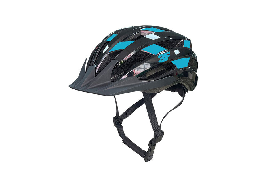 3F Vision Cycling Helmet Skyline II. 7135, Black-Navy Blue