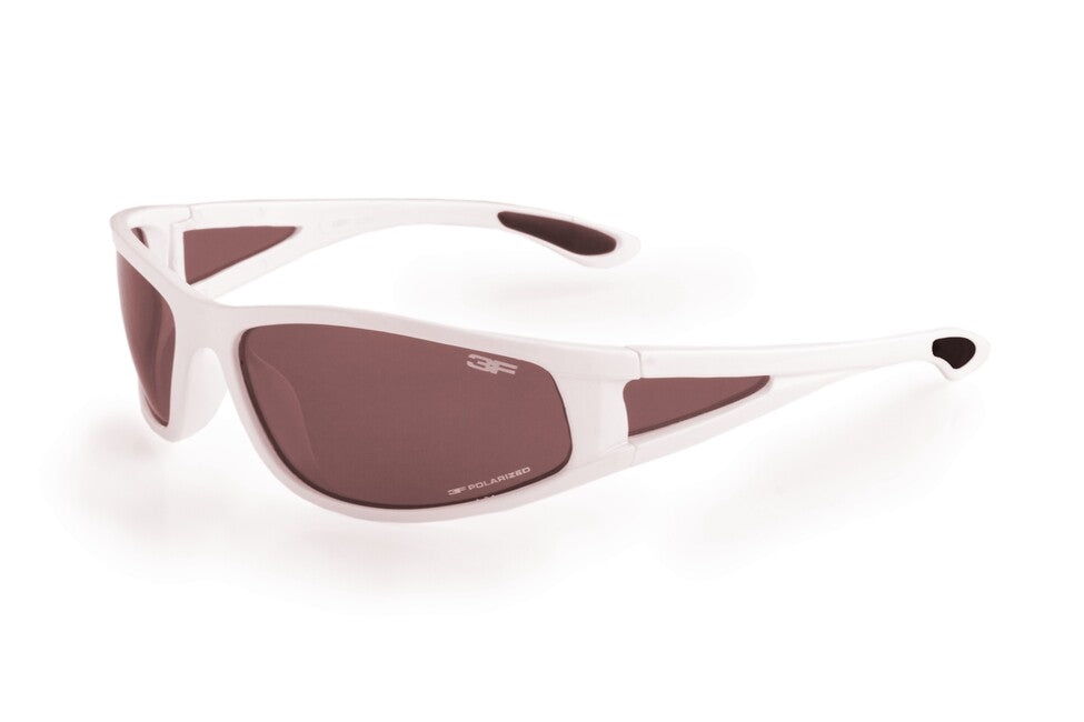 3F Vision Loop 1010 Sports Polarized Sunglasses, White