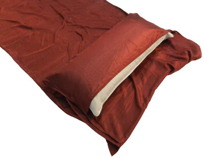 Origin Outdoors Silk Rectangular Sleeping Bag Liner, Burgundy