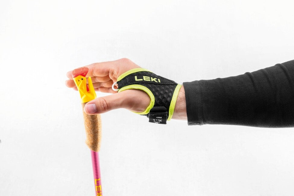 LEKI Ultratrail FX.One Superlite Trail Running Poles, Neon Pink - Neon Yellow - Natural Carbon