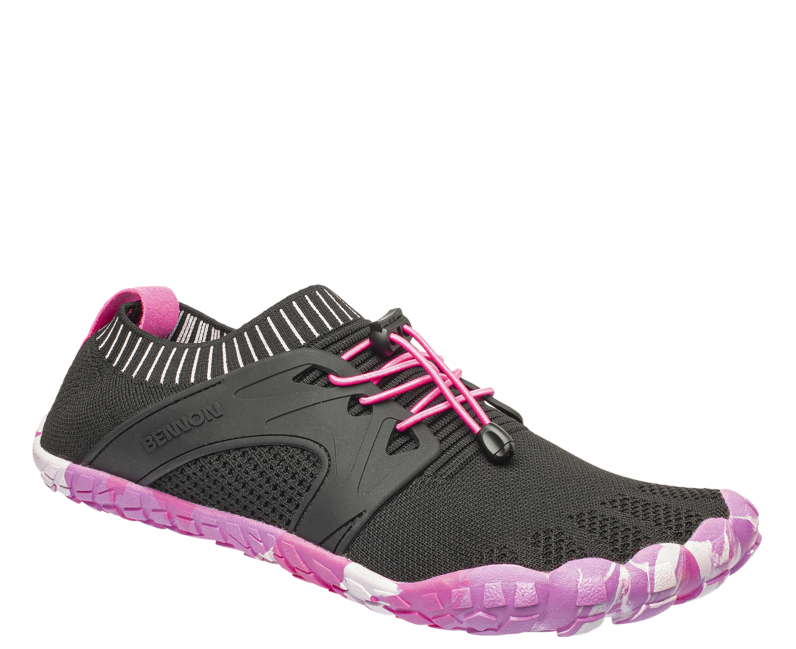 BENNON BOSKY Barefoot Shoes, Black/Pink