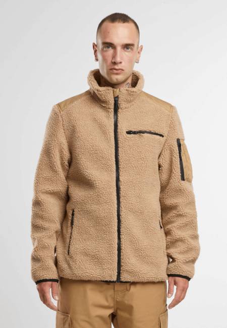 Brandit Ramble Teddyfleece Men's Fleece Jacket, Camel