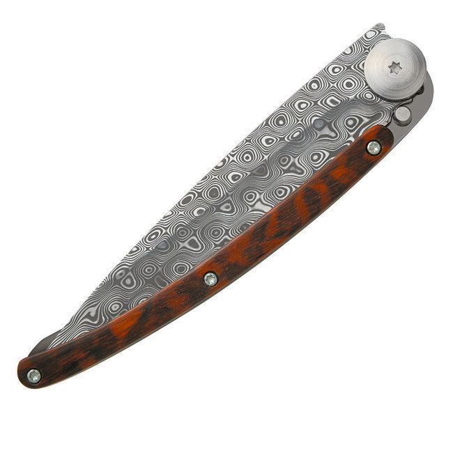 Deejo Exception Damascus Folding Knife