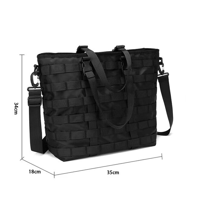 DRAGOWA Tactical Hero Shoulder Bag, Black