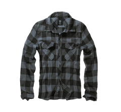 Brandit Checkshirt shirt, grey black