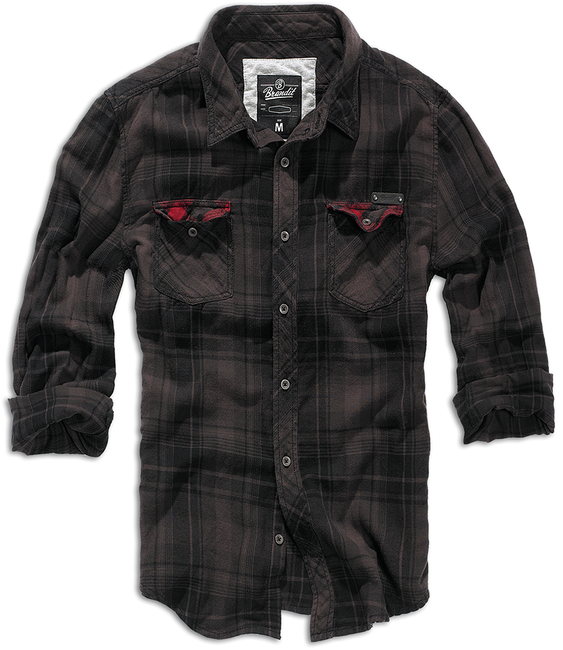 Brandit Duncan Shirt, Brown Black