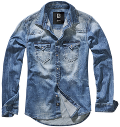 Brandit Riley πουκάμισο denim, μπλε