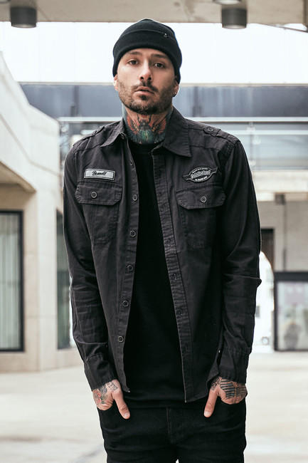 Brandit Luis Vintage Shirt, Black