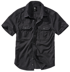 Brandit Vintage men's short-sleeve shirt 1/2, black