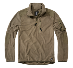 Brandit Ripstop Fleece Hoodie, Olive