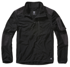 Brandit Ripstop Fleece Jacket, Black