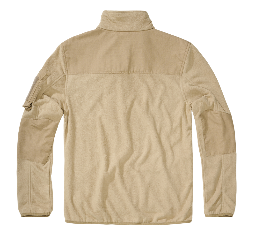 Brandit mikina Flísová Ripstop na zips, camel