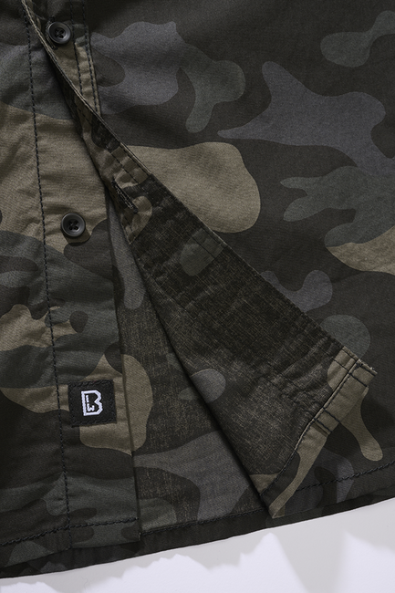 Brandit Roadstar Short Sleeve Shirt, Dark Camo