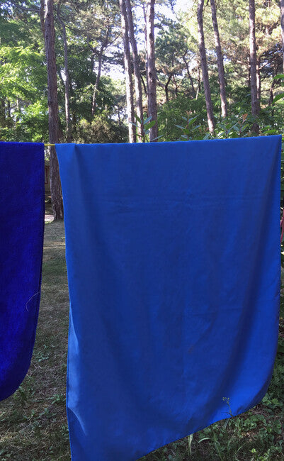BasicNature Velour Towel 85 x 150 cm Blue