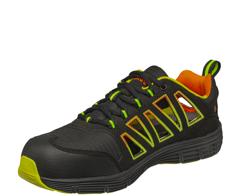 BENNON REBEL S1P ESD Low Sports Shoes, Green