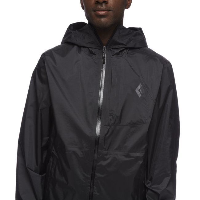 Black Diamond Women's Treeline Men's Rain Shell Jacket, Black