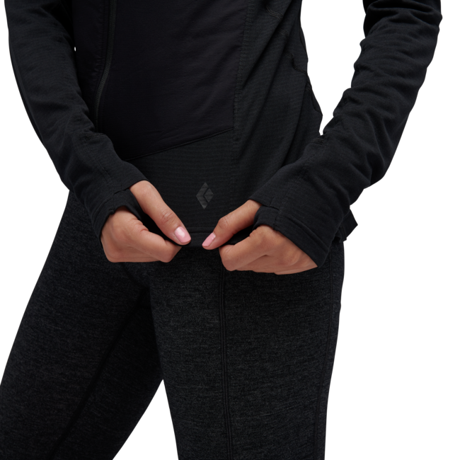 Black Diamond Coefficient Lt Hybrid Women's Hoodie, Black