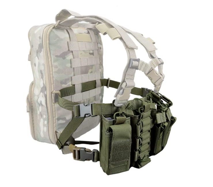 DRAGOWA D3 Chest Rig, μαύρο